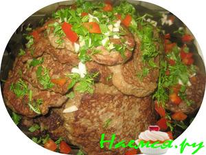 Оладьи из печени (вариант)