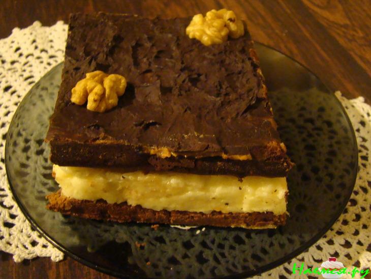 Торт "Баунти" в шоколадной глазури