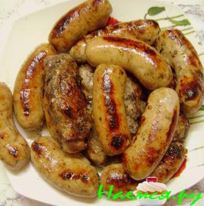 Куриные колбаски домашние