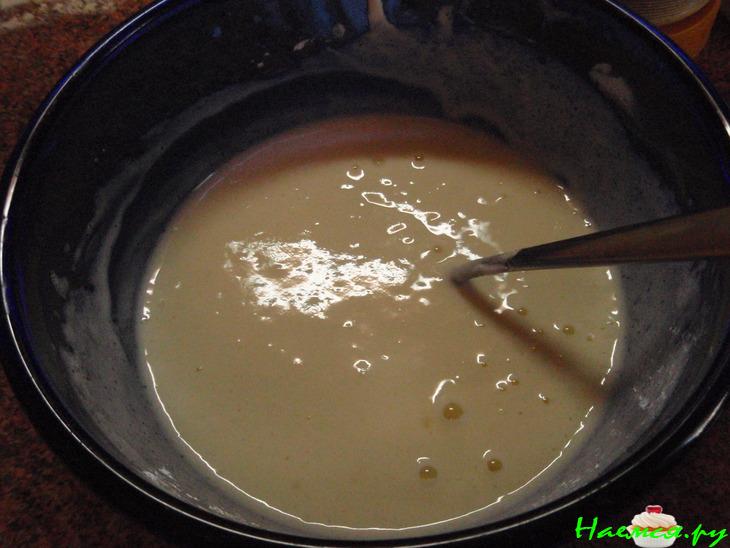 Яблочный пирог с кремом