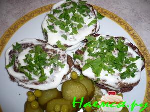 Пирожные из печенки