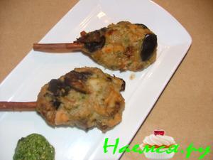 Рыбные кебабы из двух видов рыб Mediterraneo