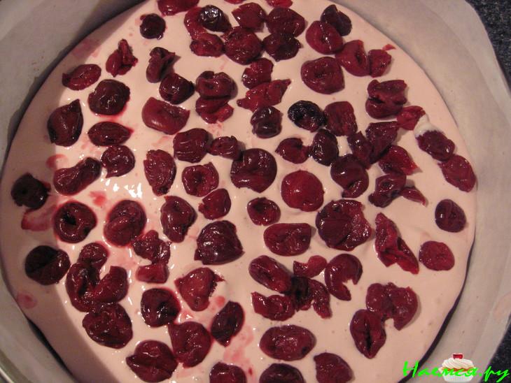 Торт с творогом и вишней (очередной)