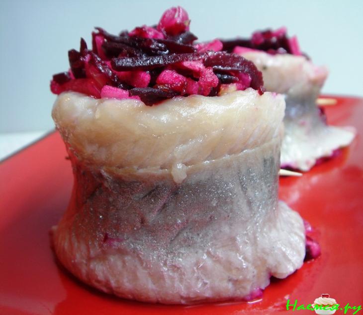 Рулеты из сельди