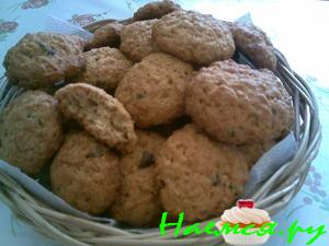 Печенье песочное с овсянкой и миндалём