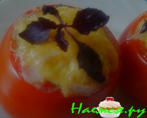 Помидоры фаршированные мясом и грибами