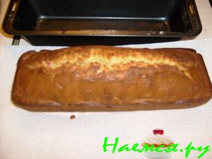 Кекс лимонный с цукатамии орехами