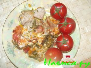 Свинина с овощами (очень вкусно)