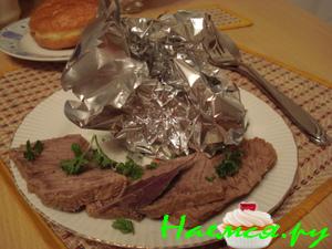 Отварная Говядина с картофелем в соусе "Chili"