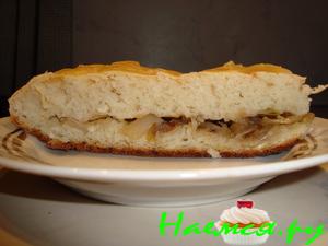 Пирог с капустой (сдобное дрожжевое тесто)