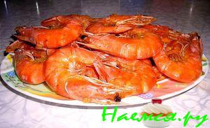 Креветки в остро-медовом соусе