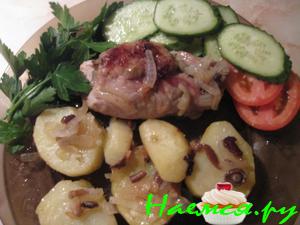 Рулетики из свинины с грибами