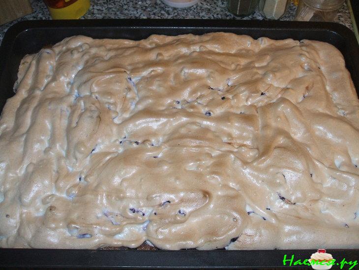 Пирог яблочно-черничный