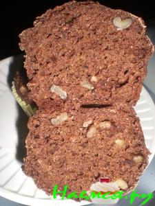 Шоколадно-апельсиновые ореховые маффины (без жира)