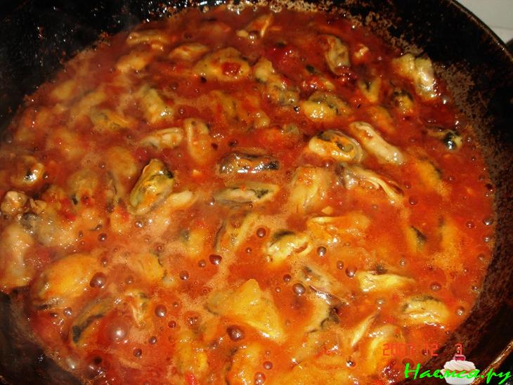 Жаркое из мидий