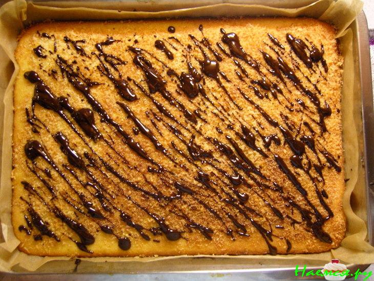 Пирог с кокосом и шоколадом