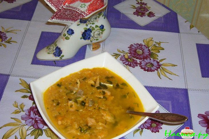 Суп рыбный густой... с чечевицей Суп рыбный густой... с чечевицей