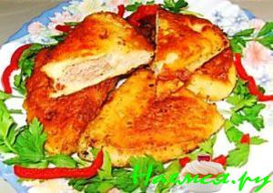 Питы с мясом или сыром в кляре Питы с мясом или сыром в кляре