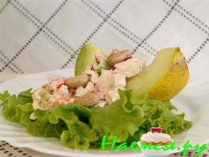 Куриный салат с дыней Куриный салат с дыней