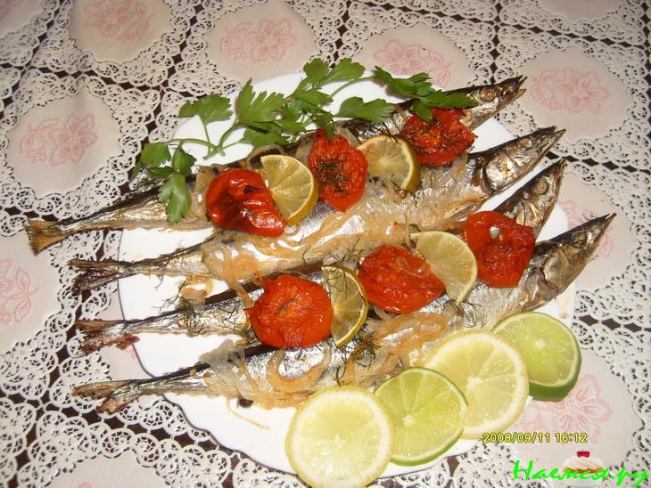 Сайра запеченная в фольге