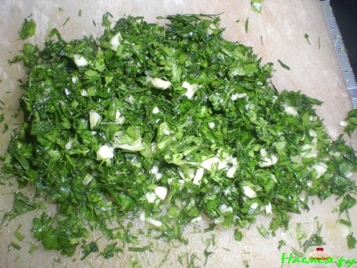 Салат из зелёной стручковой фасоли