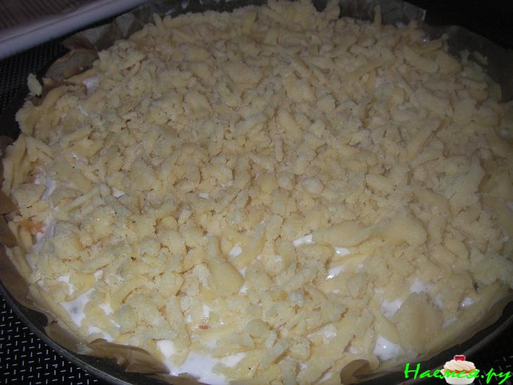 Песочный пирог с яблоками и лаймом