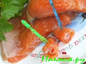 Свежесолёный лосось