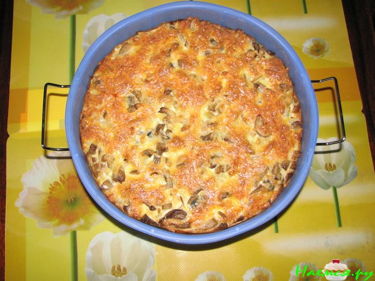 Грибной пирог "Пальчики оближешь"