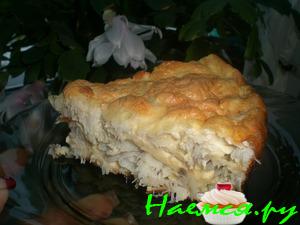 Пирог рыбный (у меня пикша)