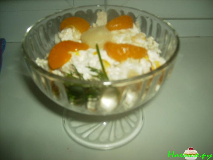 Лёгкий куриный салатик