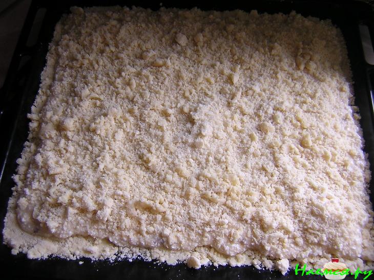 Пирог с творогом и бананами