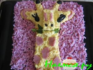 Сырный салат "Жирафик"