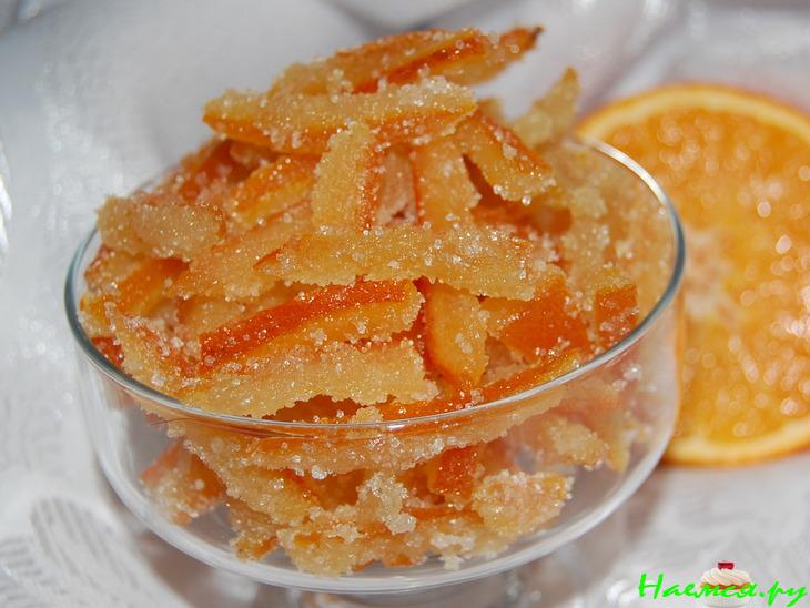 Цукаты из апельсиновых корочек