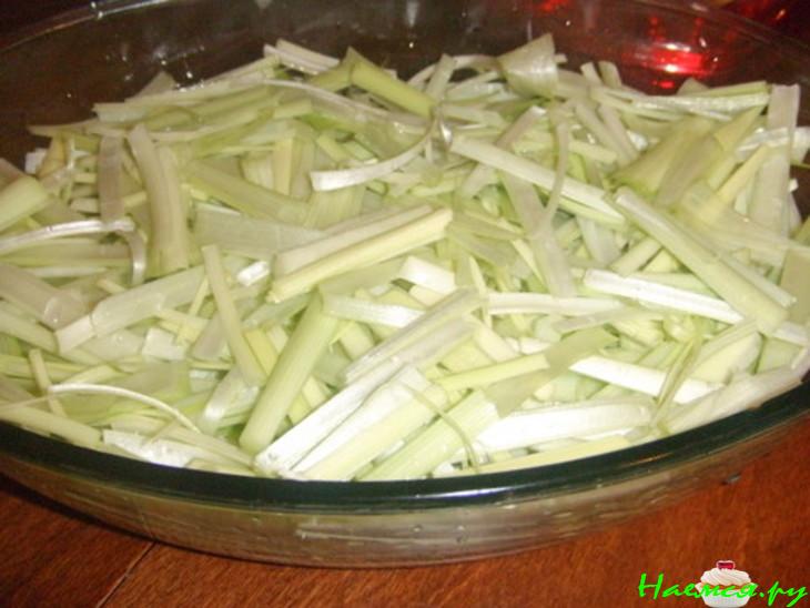 Запеченный лук-порей (пыраса)