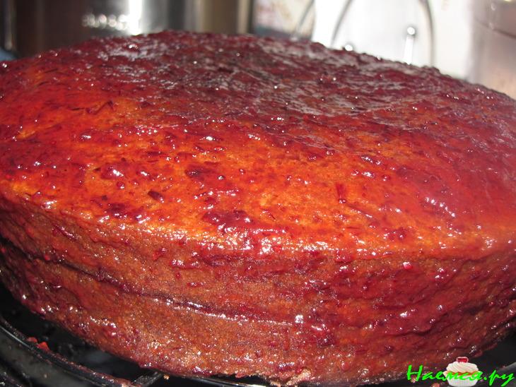 Шоколадный тортик с клюковкой, приготовленный в СВЧ Шоколадный тортик с клюковкой, приготовленный в СВЧ