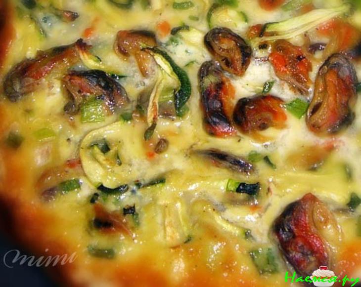 Пирог с мидиями  