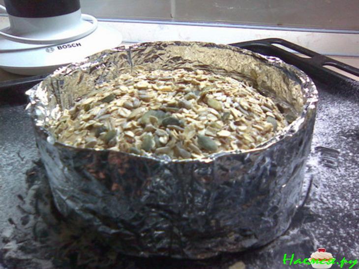 Хлеб овсяный на закваске с семечками, почти одна польза! 