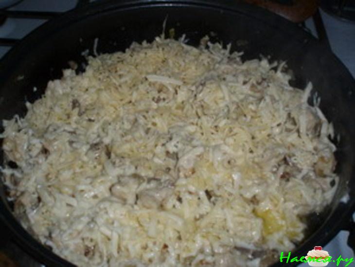 Жульен с грибами и курицей Жульен с грибами и курицей