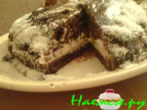 Торт "Сердце" с белковым кремом