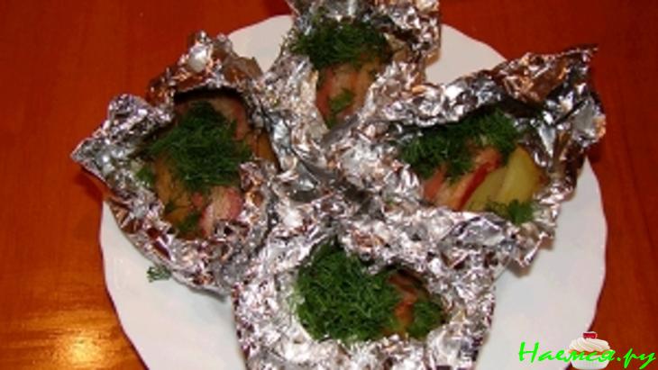 Картошечка с бекончиком в фольге