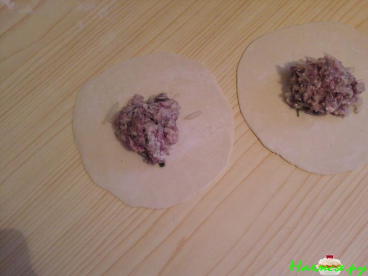 Хинкали со смешанным фаршем