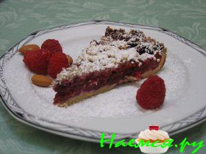 Mиндально-малиновый пирог