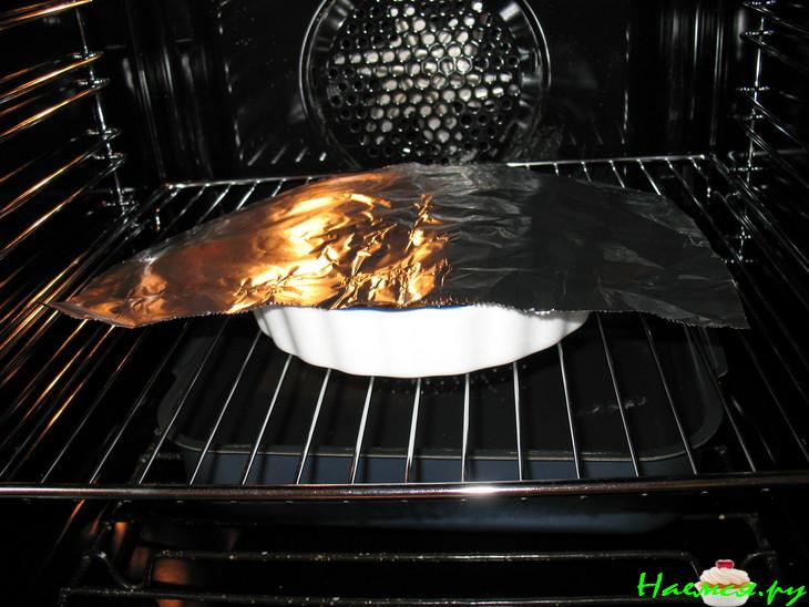 Маленький творожник-чизкейк с нектарином