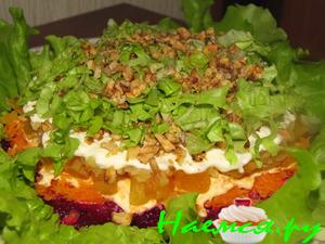 Салат "Овощной мини-тортик"