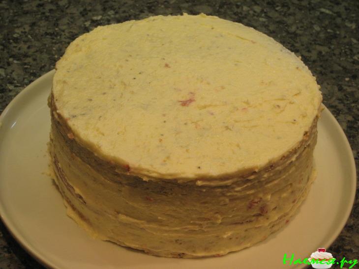 Торт Маково-клубничный