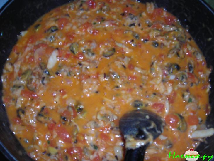 Паста "Фрути ди маре" (спагетти с морепродуктами) Паста "Фрути ди маре" (спагетти с морепродуктами)