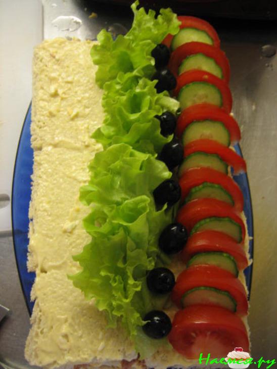 Бутербродный торт Бутербродный торт