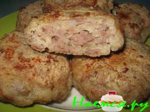 Котлеты жареные в манке