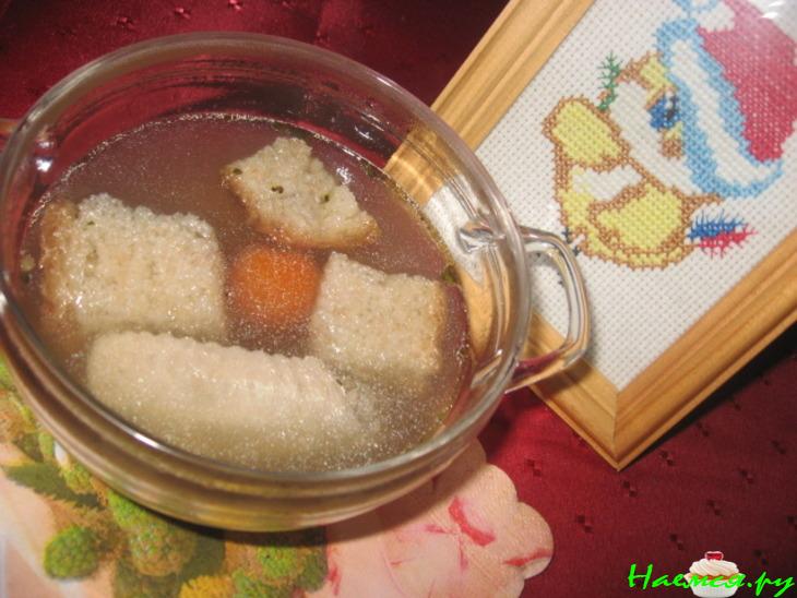 Легкий супчик с куриными крылышками