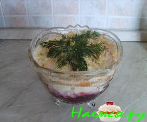 Салат "Любовница" со свеклой и сыром